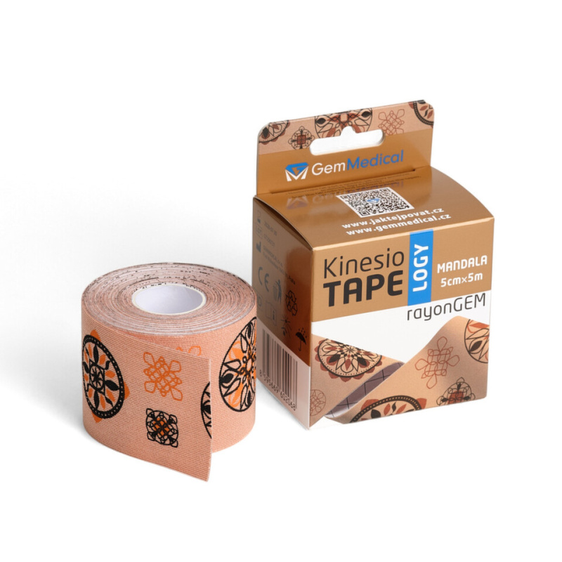 GM rayonGEM kinesiology tape 5cmx5m mandala