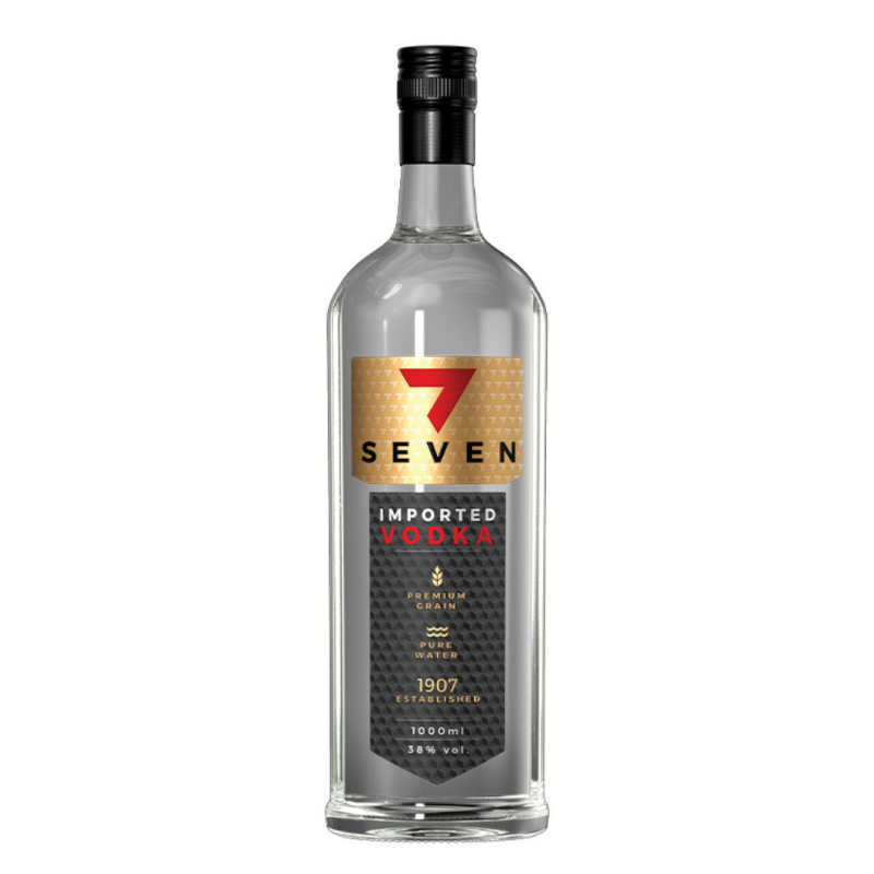 Vodka Seven 38% 1l (holá lahev)