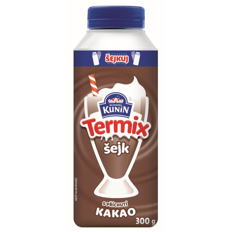 Mlékárna Kunín Termix šejk s příchutí kakao