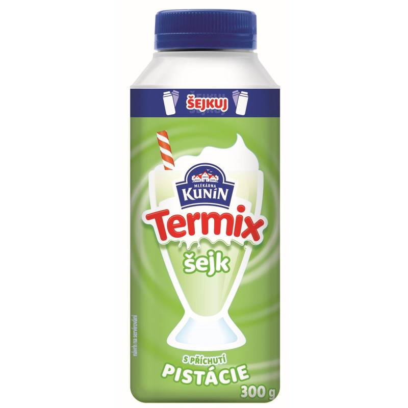Mlékárna Kunín Termix šejk s příchutí pistácie