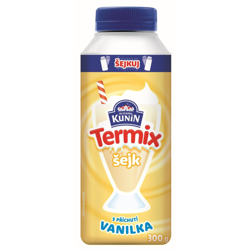 Mlékárna Kunín Termix šejk s příchutí vanilka