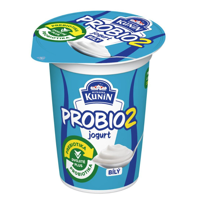 Mlékárna Kunín PROBIO2 jogurt bílý