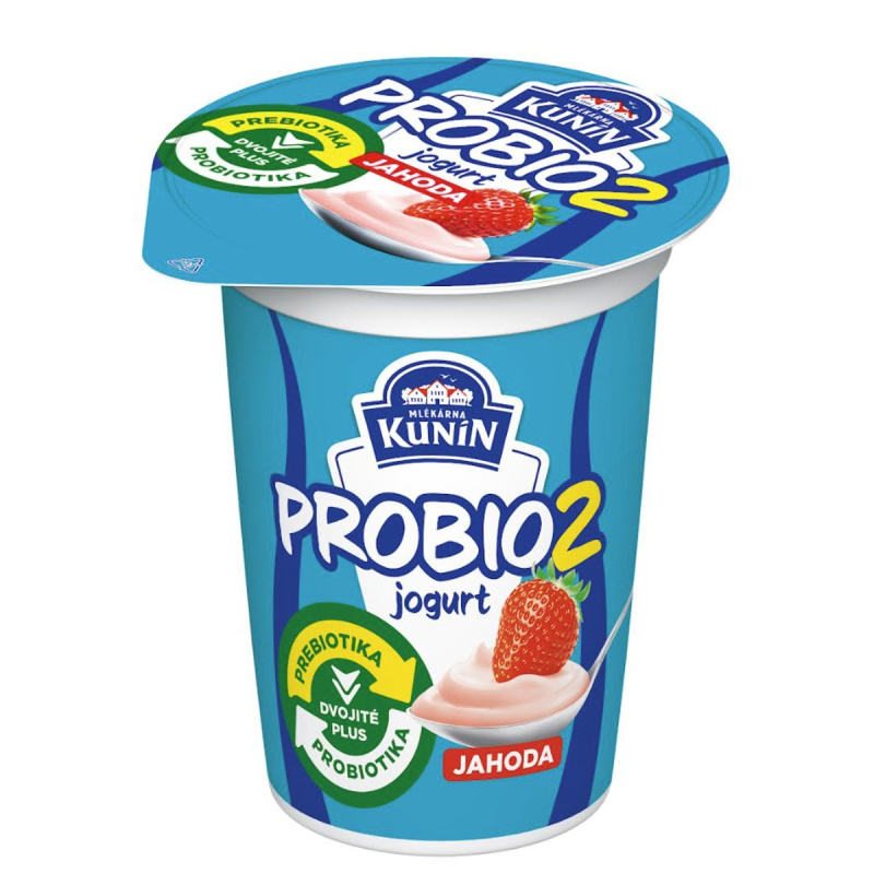 Mlékárna Kunín PROBIO2 jogurt jahoda