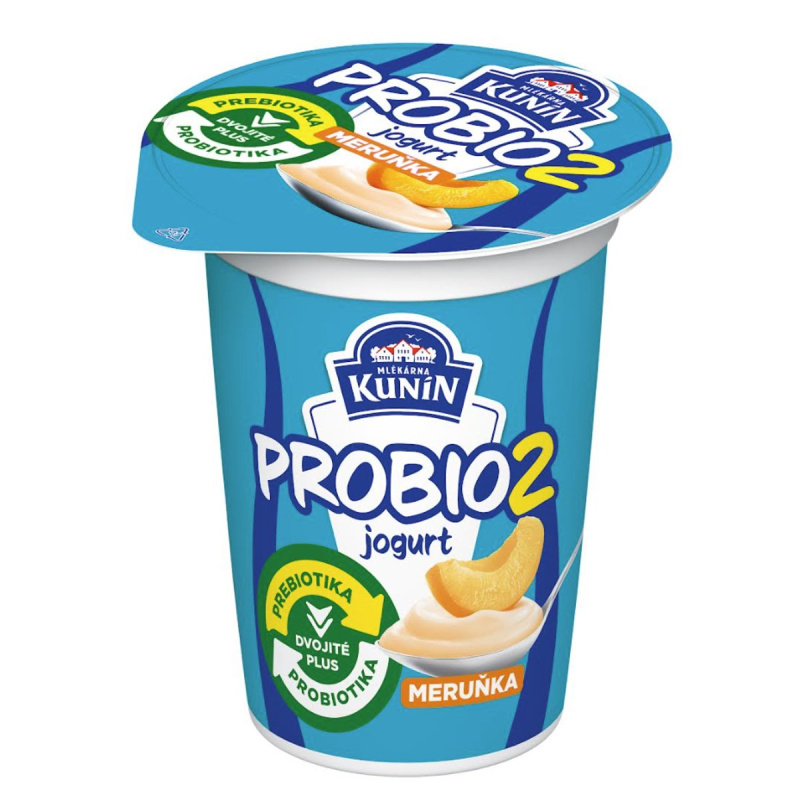 Mlékárna Kunín PROBIO2 jogurt meruňka