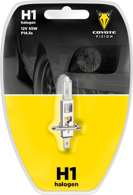 Žárovka 12V H1 55W Coyote Vision Blistr