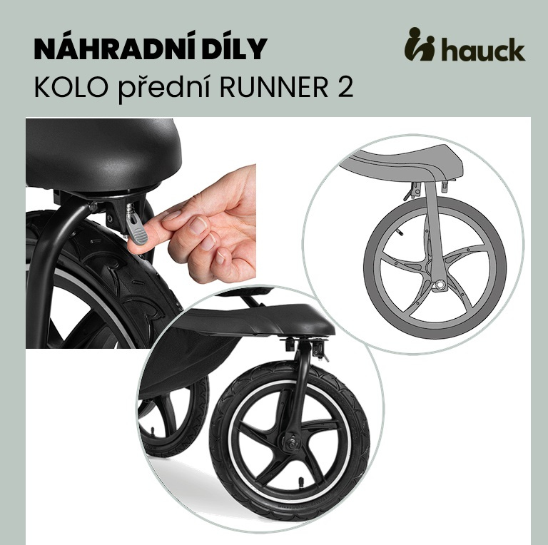 Hauck KOLO přední Runner 2 / Runner 3