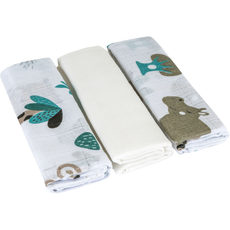 Bomimi Pleny bavlna Premium 140 g/m2 (3 ks), 80x70, pojízdná zoo