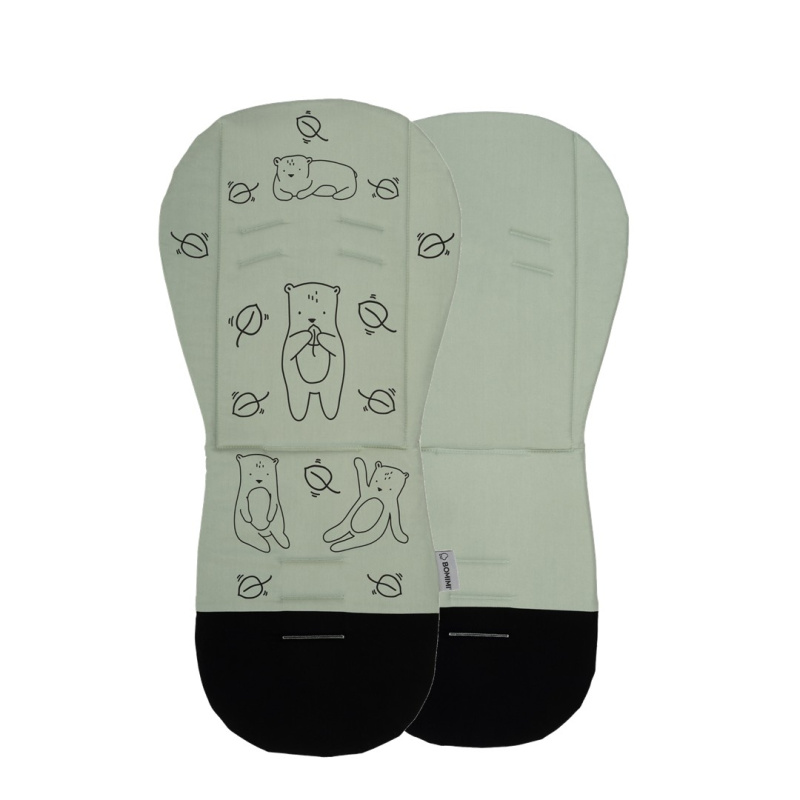 Bomimi ADA Podložka do kočárku MEDVĚD zelená