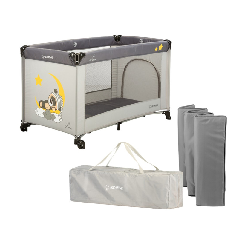 Bomimi LUNA postýlka graphite / sweet dreams