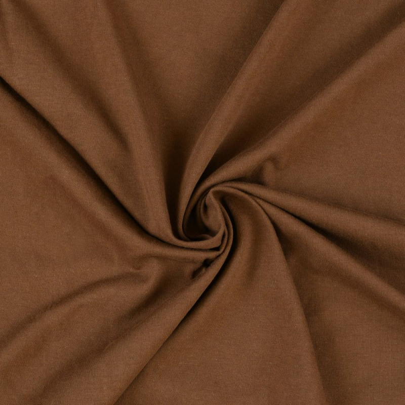 Kvalitex Jersey prostěradlo dvojlůžko 180x200cm tmavě hnědé