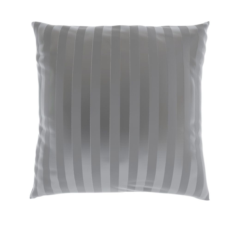 Kvalitex Povlak na polštář saténový s proužkem SVĚTLE ŠEDÝ Varianta: 45x60cm