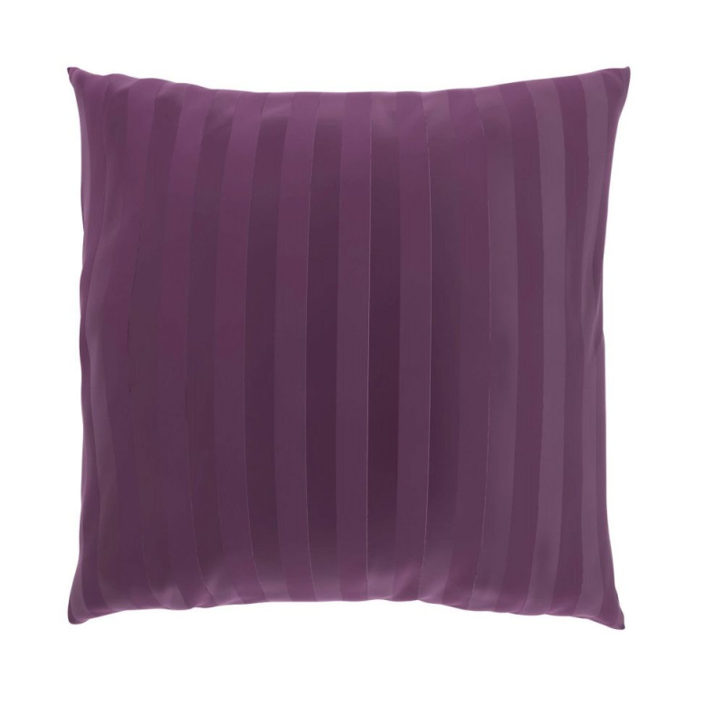 Kvalitex Povlak na polštář saténový s proužkem PURPUROVÝ Varianta: 70x90cm