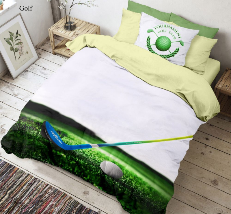 Kvalitex 3D povlečení 140x200, 70x90cm Golf