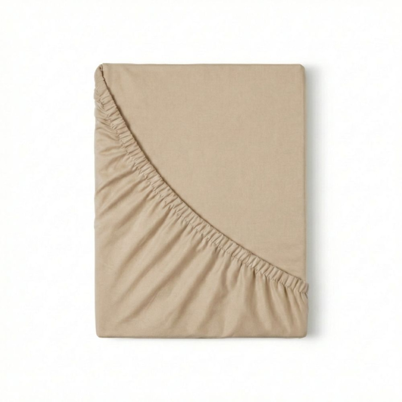 Kvalitex Jersey prostěradlo s lycrou světle béžové Varianta: 140x200cm