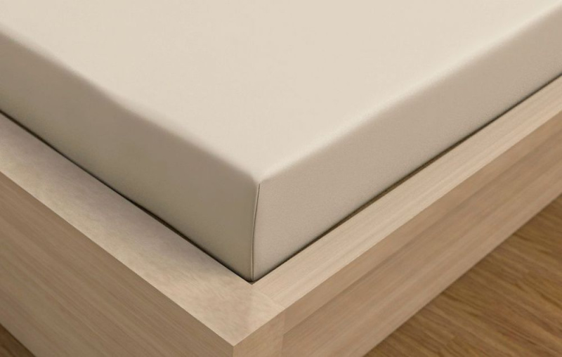 Kvalitex Jersey prostěradlo s lycrou světle béžové Varianta: 220x200cm