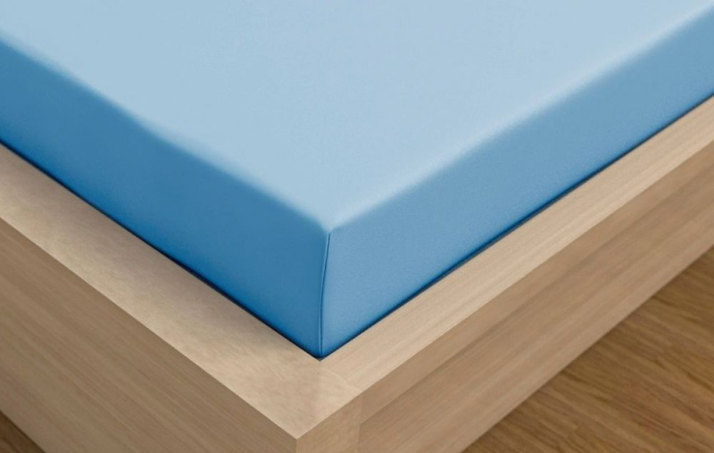 Kvalitex Jersey prostěradlo s lycrou jednolůžko 90x200cm světle modré