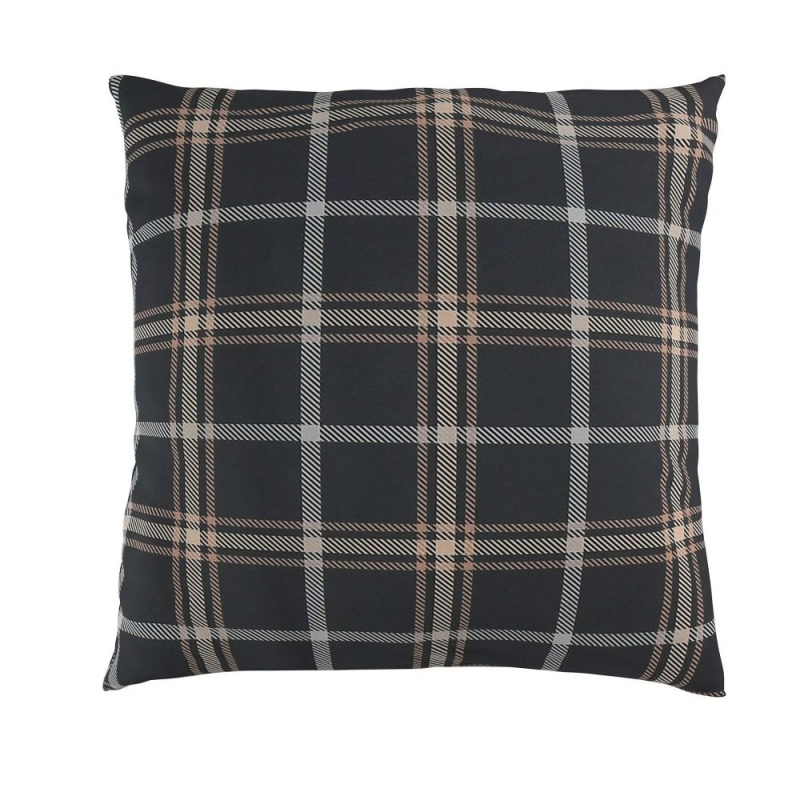 Kvalitex Povlak na polštář bavlna NORDIC COLLECTION KÁRO tmavě hnědé Varianta: 50x70cm