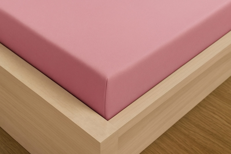 Jersey prostěradlo s lycrou DeLuxe 120x200 světle růžové