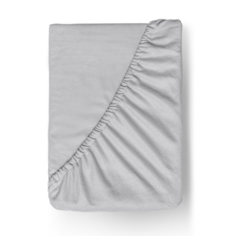 Kvalitex Flanelové napínací prostěradlo 180x200cm světle šedé