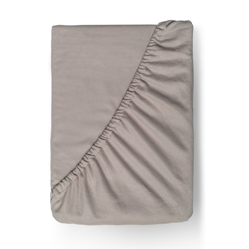 Kvalitex Flanelové napínací prostěradlo 90x200cm béžové