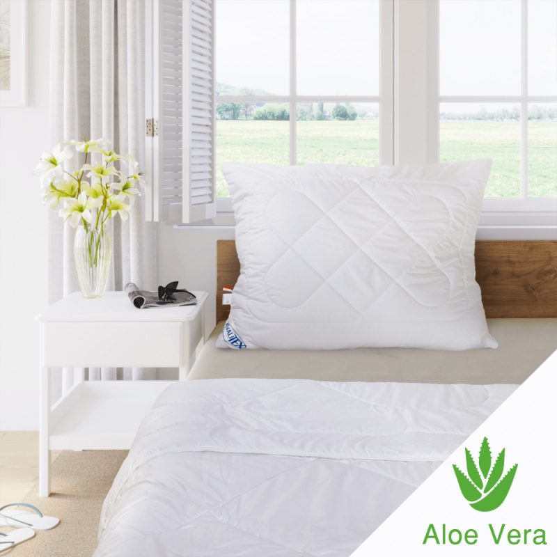 Kvalitex SET SUMMER ALOE VERA přikrývka+polštář, 140x200, 70x90cm