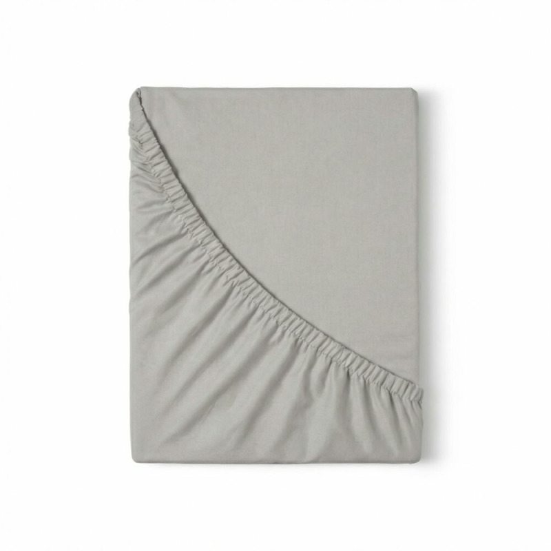 Kvalitex Saténové prostěradlo s gumou 90x200cm světle šedé