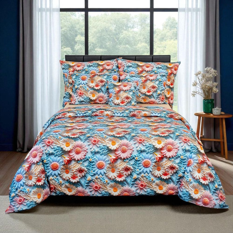 Kvalitex 5D povlečení 140x200, 70x90cm Sedmikráska