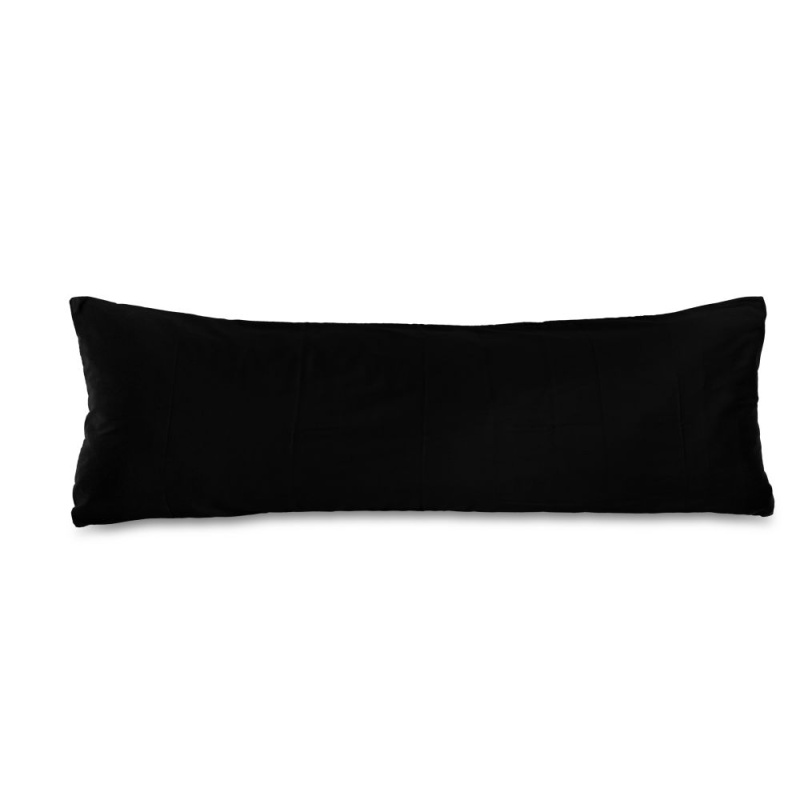 Kvalitex Saténový povlak na relaxační polštář černý Varianta: 45x120cm