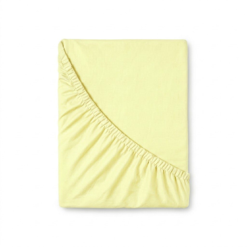 Kvalitex Jersey prostěradlo s lycrou světle žluté Varianta: 90x200cm