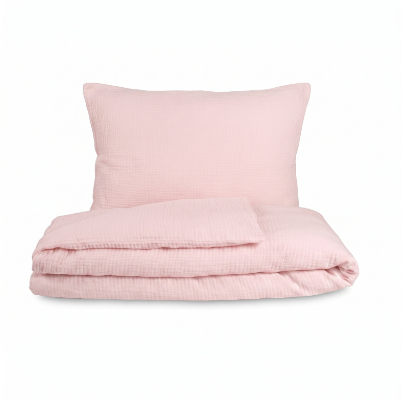 Kvalitex Mušelínové povlečení pudrové Varianta: 1x 140/220, 1x 70/90cm