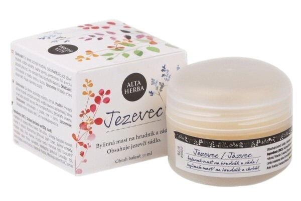 Jezevec bylinná mast na hrudník a záda 50ml