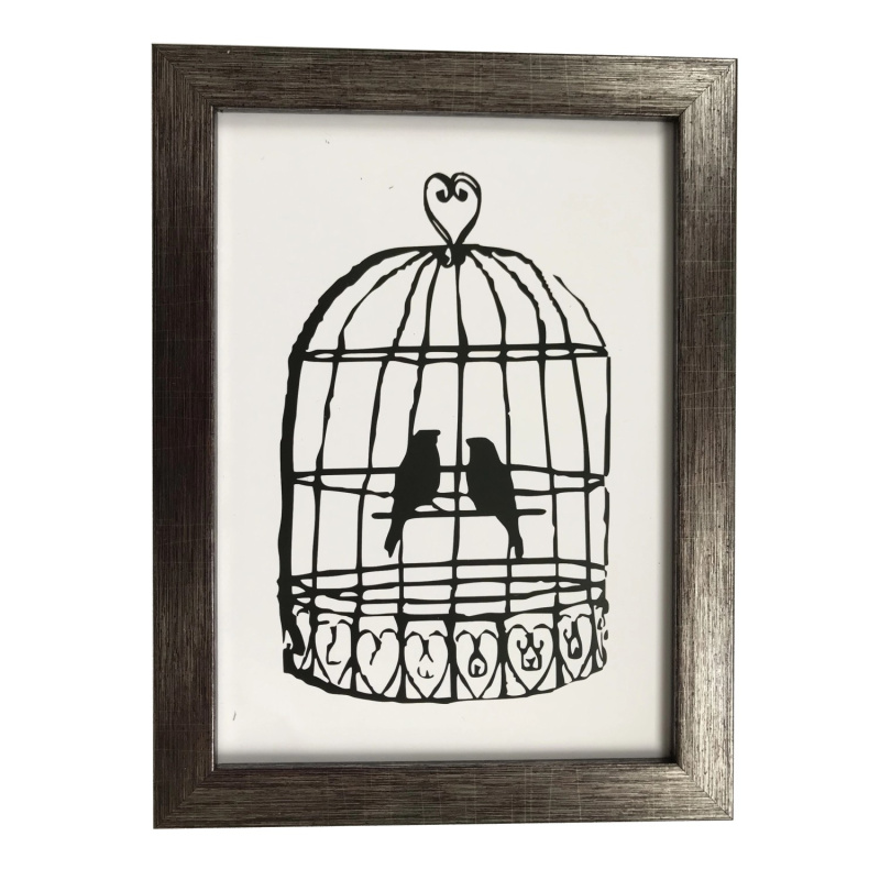 Bondecor Fotorámeček plastový strukturovaný, lišta 16/11 mm, kovový, 30 x 40 cm