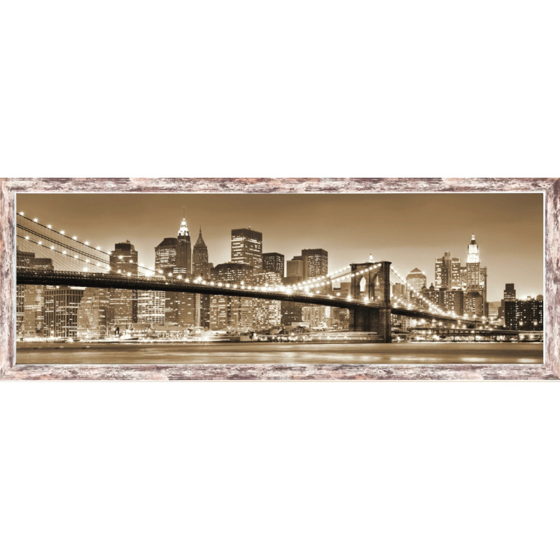 Bondecor Obraz, MDF rám, City 2 30 x 90 cm