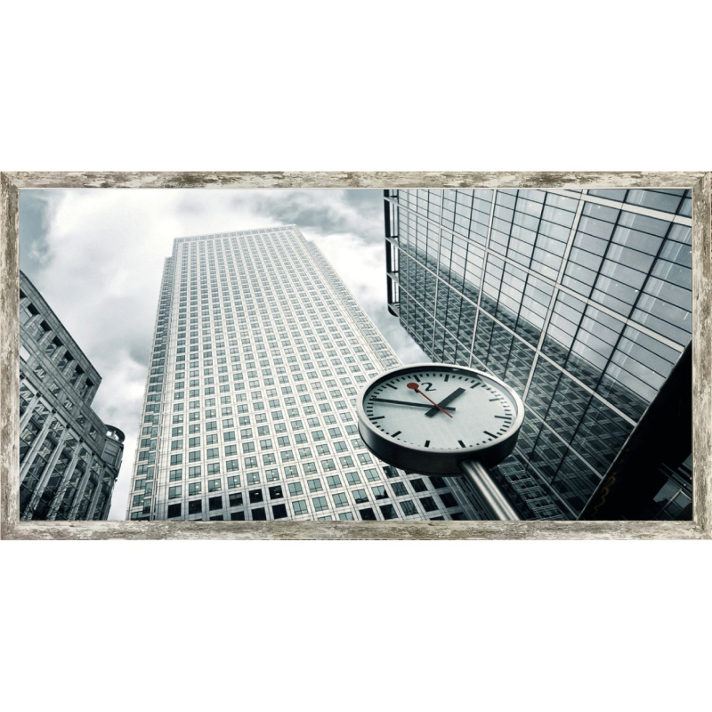 Bondecor Zarámovaný obraz Město 50 x 100 cm