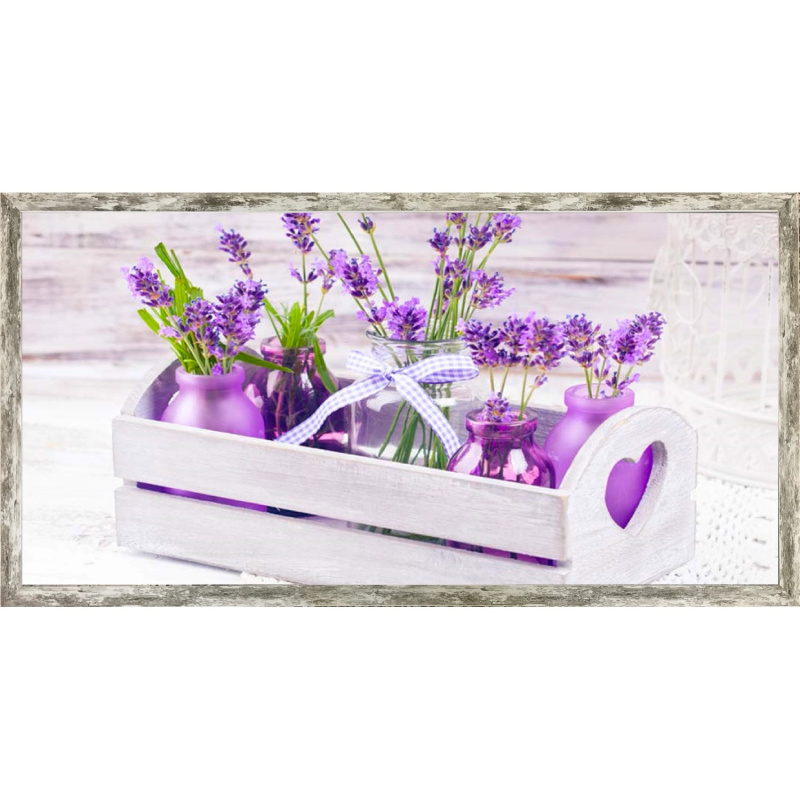 Bondecor Zarámovaný obraz Provance 50 x 100 cm