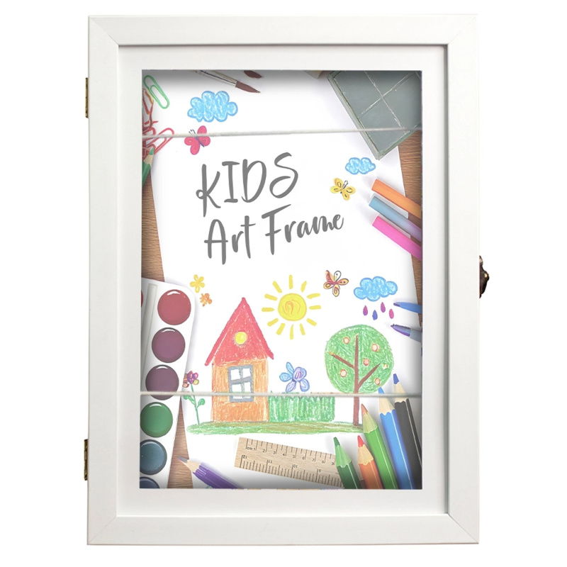 Bondecor Rám 3D na kresby, plastový, bílý 24 x 33 cm