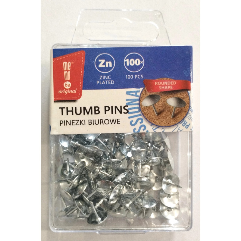 Bondecor Kovové připínáčky na tabuli, 100 ks