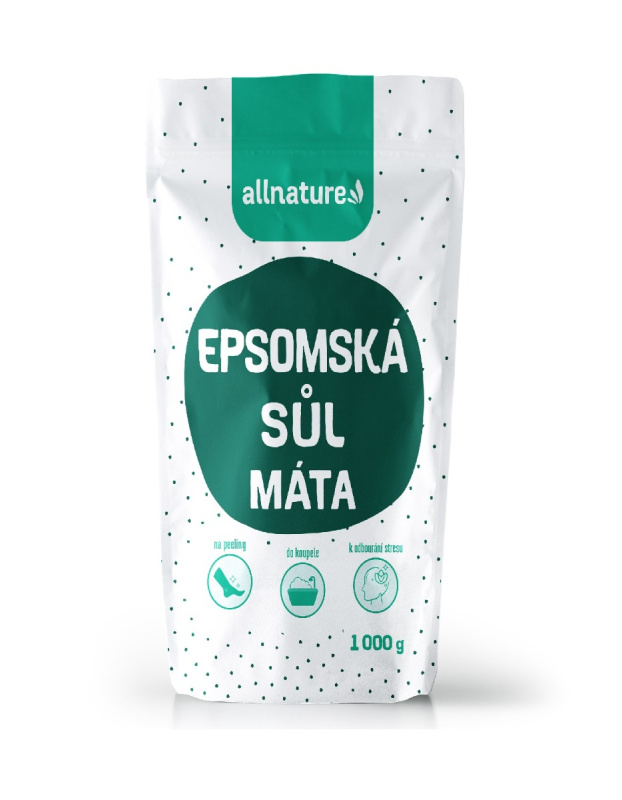 Allnature Epsomská sůl Máta, 1000 g