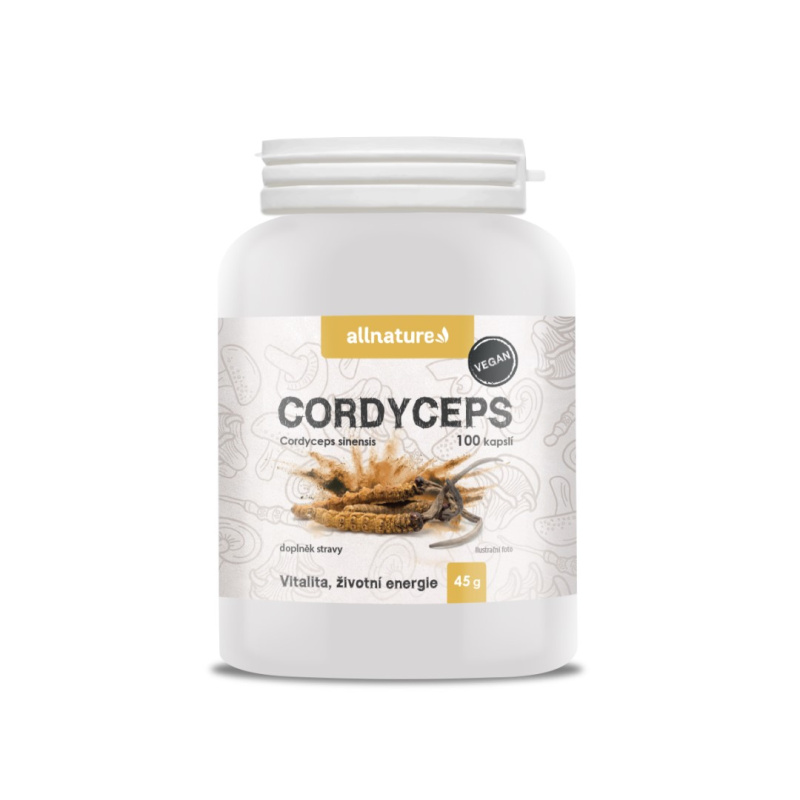 ALLNATURE Cordyceps 100 kapslí