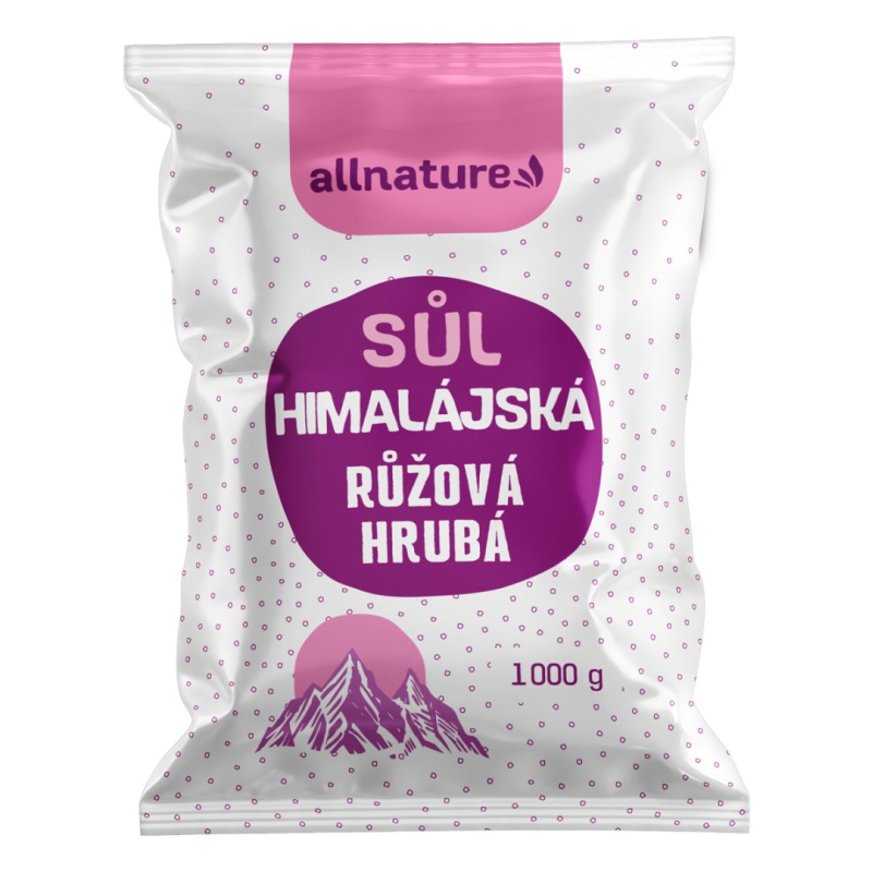 ALLNATURE Himalájská sůl růžová hrubá 1000 g
