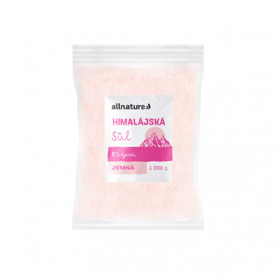 ALLNATURE Himalájská sůl růžová jemná 1000 g