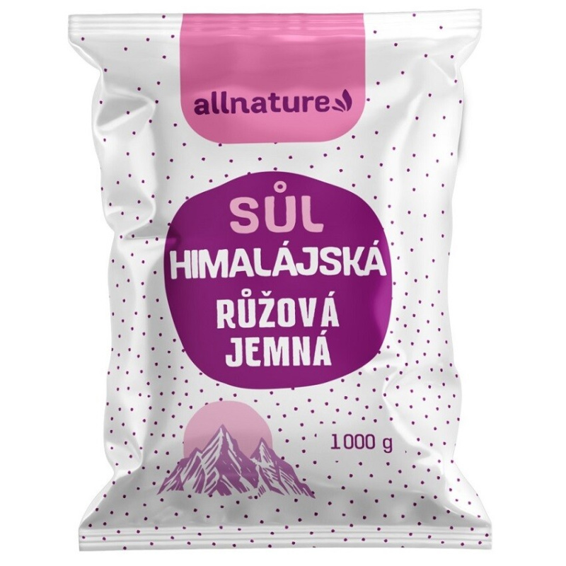 ALLNATURE Himalájská sůl růžová jemná 1000 g
