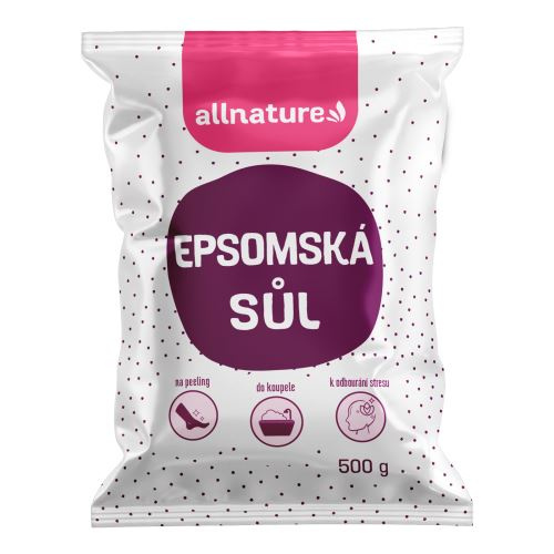Allnature Epsomská sůl sůl do koupele 500 g