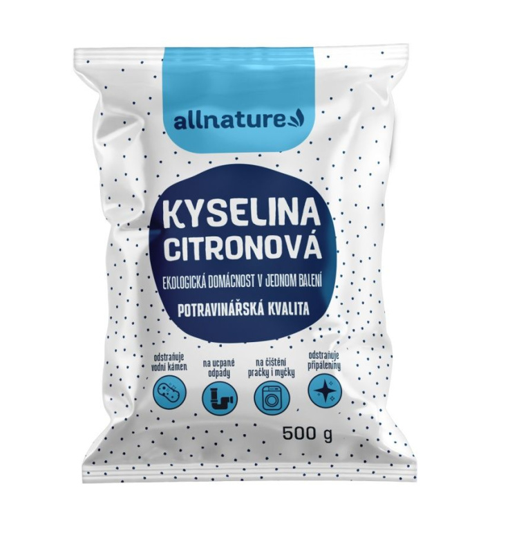 Allnature Kyselina citronová, 500 g