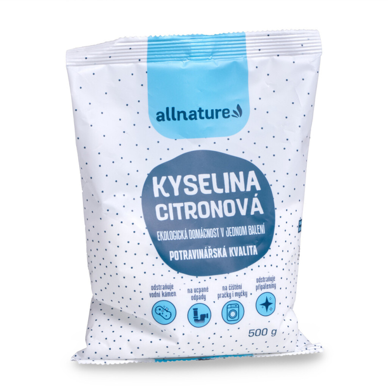 Allnature Kyselina citronová, 500 g