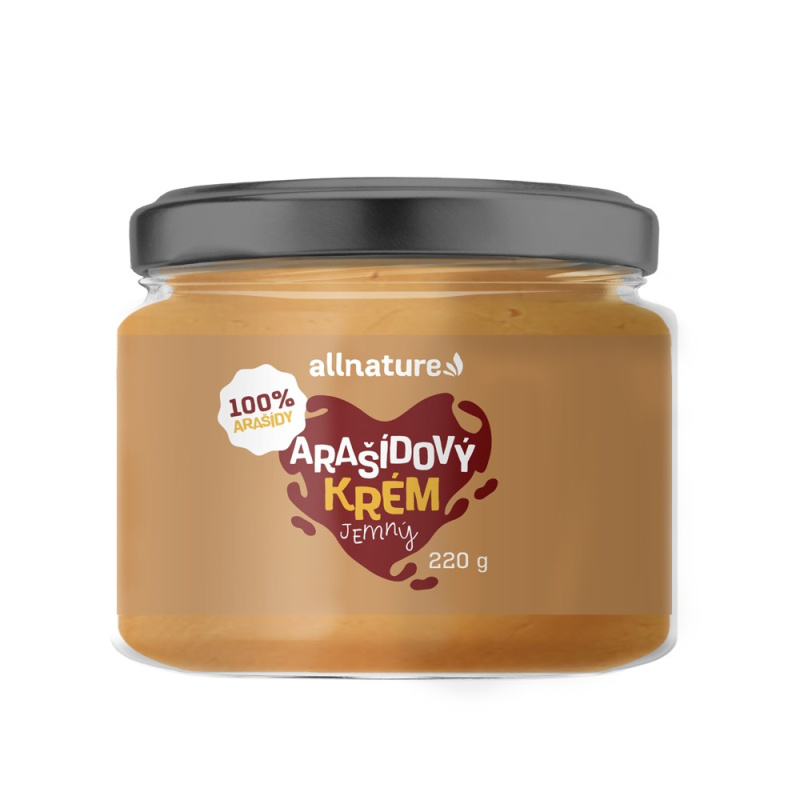 ALLNATURE Arašídový krém jemné 220 g