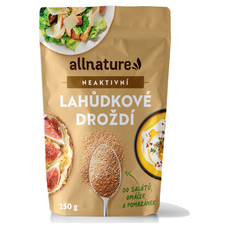 Allnature Lahůdkové droždí neaktivní, 100 g