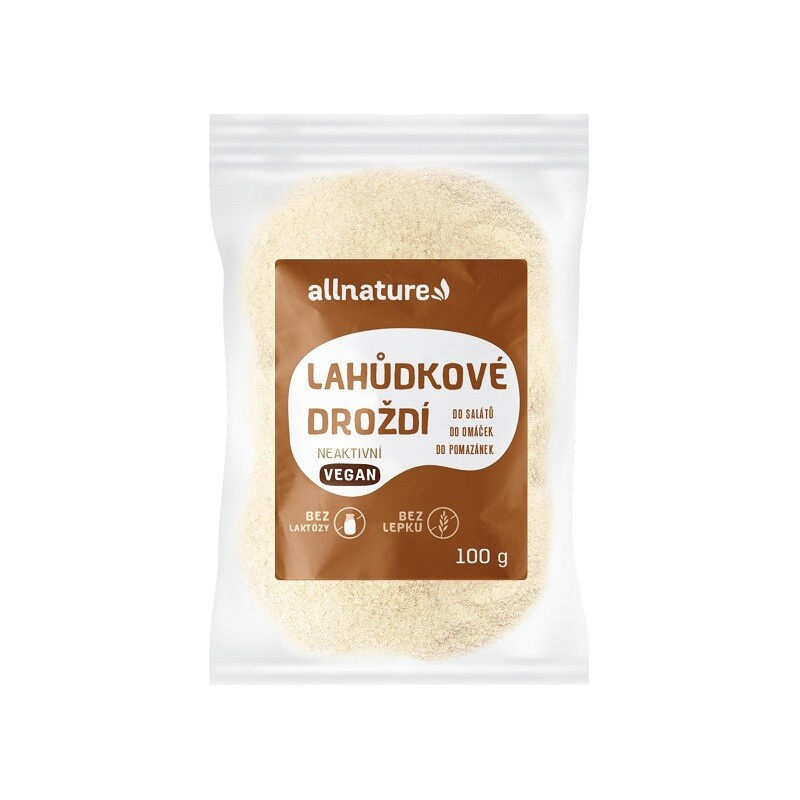 Allnature Lahůdkové droždí neaktivní, 100 g