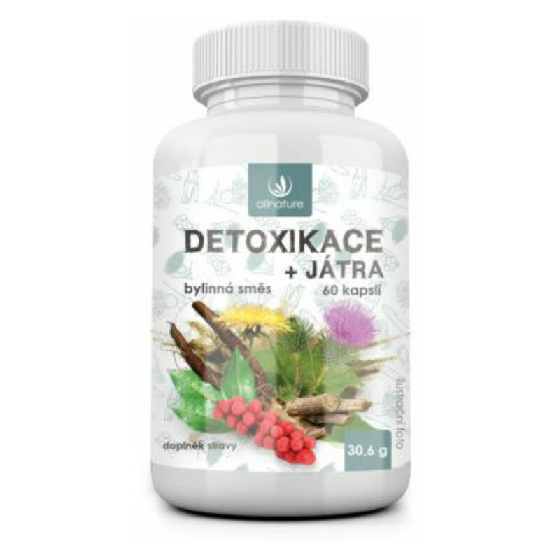Allnature Detoxikace bylinný extrakt, 60 ks