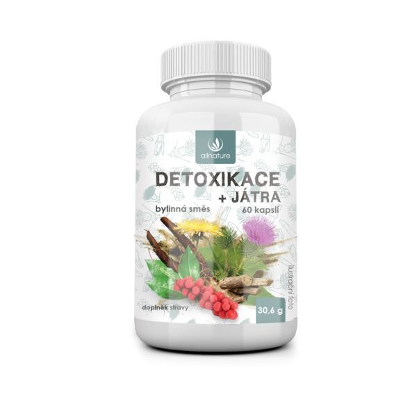 Allnature Detoxikace bylinný extrakt, 60 ks